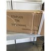 Image 2 : NEW CASE OF T50  5/8 STAPLES - 12 BOXES/1000PC PER BOX, 12000 TOTAL