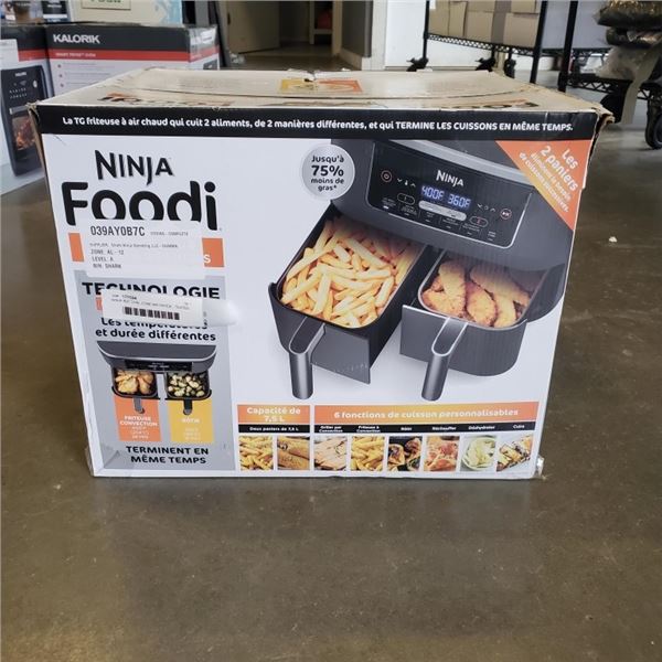 NINJA 8QT DUAL ZONE AIR FRYER - TESTED WORKING, RETAIL $189