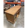 Image 2 : PINE GLASS DOOR MEDIA CABINET