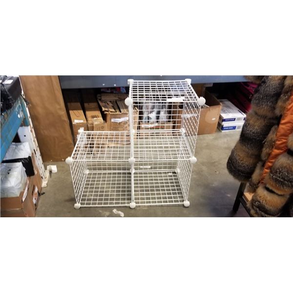 WIRE CUBE STORAGE RACK