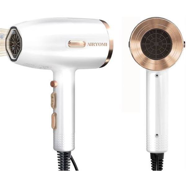 AS NEW AIRYOMI PROFESSIONAL IONIC HAIR DRYER W/ DIFFUSER - RETAIL $64