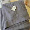 Image 2 : NEW QUEENSIZE GREY COTTON THERMAL BLANKET AND 3 NEW PLANTSTANDS