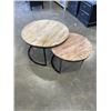 Image 2 : RUSTIC 2 PC COFFEE TABLE SET