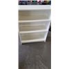 Image 2 : WHITE 42IN TALL X 32IN WIDE BOOK SHELF