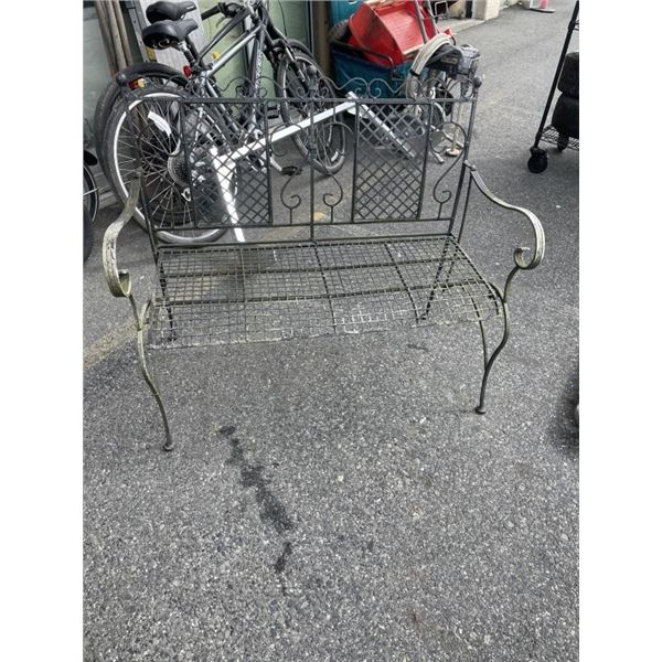 METAL GARDEN BENCH