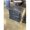 Image 2 : PAIR OF BLACK 2 DRAWER NIGHTSTANDS