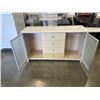 Image 2 : QUARTZ TOP SIDEBOARD WITH GLASS DOORS