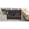 Image 1 : ASHLEY FURNITURE DARK BROWN FINISH SERVER