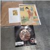 Image 1 : BENTEN SHRINE AUTHENTIC PRINT, AND CHUCK THE CANUCK COPPER SOUVENIR PLATE