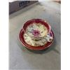 Image 2 : PARAGON CUP AND SAUCER, DOUBLE WARRANT, CABBAGE ROSE, NO CHIPS OR CRACKS