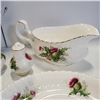 Image 2 : ROYAL ALBERT CREAM AND SUGAR 3PC SET, GRAVY BOAT AND TRAY, AND SALT N' PEPPER, 7PCS TOTAL