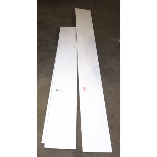 4 PIECES OF WHITE MDF SHELVING