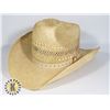 Image 1 : LEATHER INNER BAND STRAW HAT SIZE 7-3/8