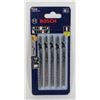 Image 1 : BOSCH 5 PIECE T SHANK BLADES SEALED