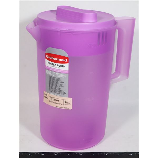 Rubbermaid Raspberry Color Pitcher NEW RUBBERMAID PITCHER