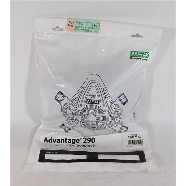 NEW ADVANTAGE 290 SIZE MEDIUM RESPIRATOR FACEPIECE