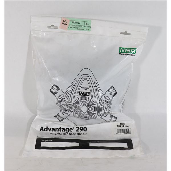 NEW ADVANTAGE 290 SIZE MEDIUM RESPIRATOR FACEPIECE