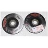 Image 1 : TWO 5 X 1/4 TYPE 27 RIGHT ANGLE GRINDER DISCS