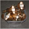 Image 1 : LARGE LOT OF COPPER LOOK HANGING LIGHTING