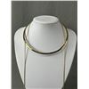 Image 2 : Nice Faux Snake Skin Bracelet, Gold Tone Necklace & Faux Gold Tone Earrings