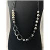 Image 2 : Pretty Black Metal Beaded Chain Necklace.