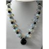 Image 2 : Opalesque Glass, Pearls & Other Glass Beads Pendant Necklace