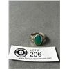 Image 1 : Sterling Silver w/ Turquoise Stone Ring, Large Size & Solid