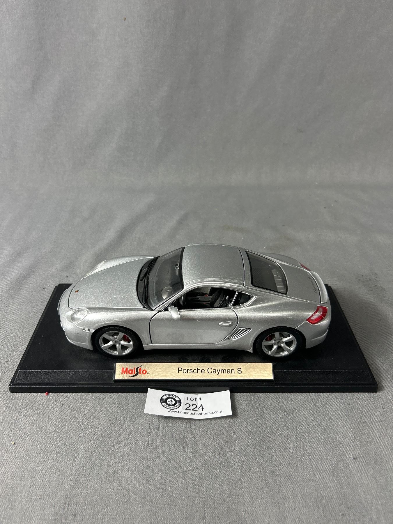 Coche miniatura Porsche Cayman S 1/18 Maisto S gris sans Vitrine Coche miniatura Porsche Cayman S 1/18 Maisto S gris sans Vitrine