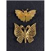 Image 2 : Pair Of Pretty Vintage Butterfly Brooches