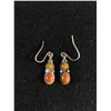 Image 1 : Vintage Sterling & Coral Earrings