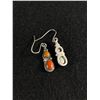 Image 2 : Vintage Sterling & Coral Earrings