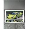 Image 1 : Large Framed Lamborghini Murcielago Print. Approx. 28" x 41". NO SHIPPING