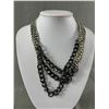 Image 2 : Various Black & Silver Tone Necklaces