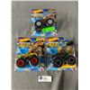 Image 1 : Lot Of 3 Hotwheels Monster Trucks. New In Packaging
