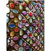 Image 2 : Very Colourful Moroccan-Type 3 Panel Jeweled Metal Room Divider. NO SHIPPING