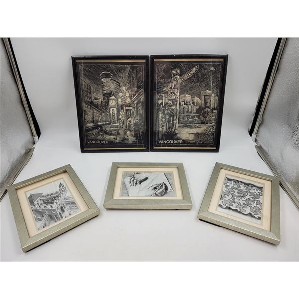 2 Scratch Drawings and 3 Optical Illusion Pictures