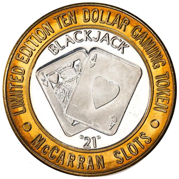 .999 Silver McCarran International Airport Las Vegas, NV $10 Limited Gaming Token