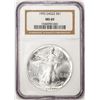 Image 1 : 1992 $1 American Silver Eagle Coin NGC MS69