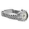 Image 4 : Rolex Ladies Stainless Steel Silver Index Diamond Date Wristwatch With Rolex Box