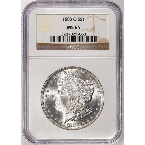1883-O $1 Morgan Silver Dollar Coin NGC MS65