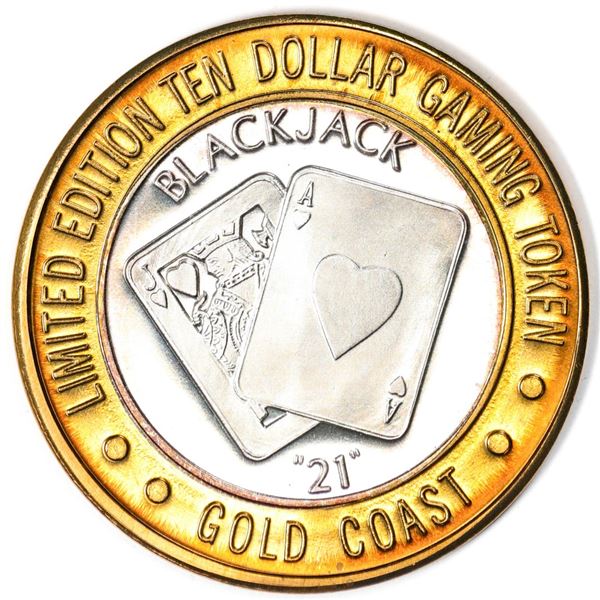 .999 Silver Gold Coast Las Vegas, Nevada $10 Casino Limited Edition Gaming Token