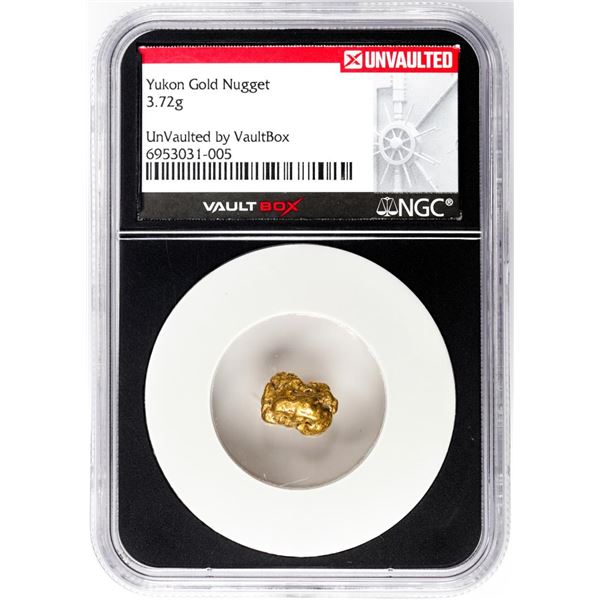 3.72 Gram Yukon Gold Nugget NGC Vaultbox Unvaulted