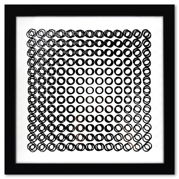 Victor Vasarely (1908-1997) Print Mixed Media On Board
