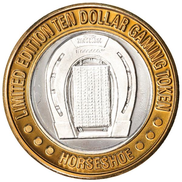 .999 Silver Binnions Horseshoe Las Vegas, NV $10 Casino Limited Edition Gaming Token