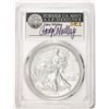 Image 1 : 2019-W $1 Burnished American Silver Eagle Coin PCGS SP70 Gary Whitley Signature