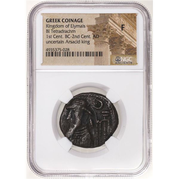 Kingdom of Elymals 1st Cent. BC-2nd Cent. AD Bi Tetradrachm Ancient Coin NGC F