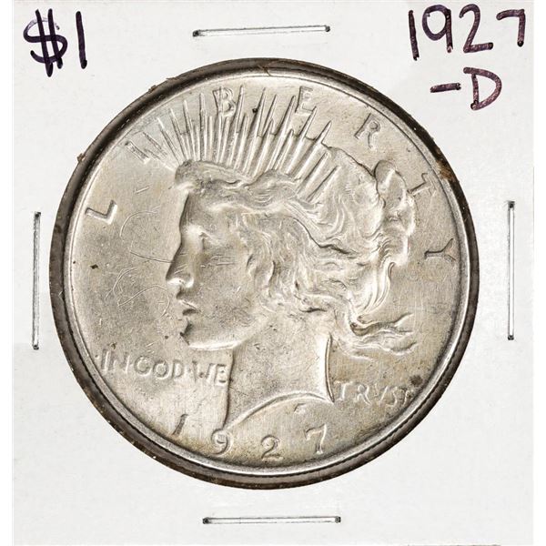 1927-D $1 Peace Silver Dollar Coin