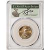 Image 1 : 2021 Type 1 $10 American Gold Eagle Coin PCGS MS70 FDOI Cleveland Signature