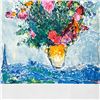 Image 2 : Chagall (1887-1985) "Le Bouquet Et La Tour Eiffel" Limited Edition Lithograph