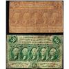 Image 1 : Lot of 1862 First Issue Twenty Five & Fifty Cents Fractional Currency Notes